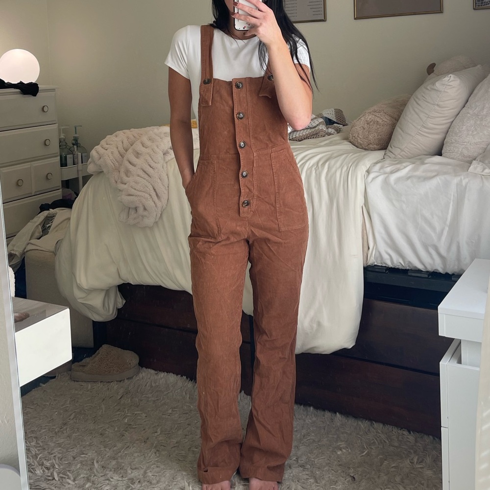 Forever 21 Brown corduroy overalls